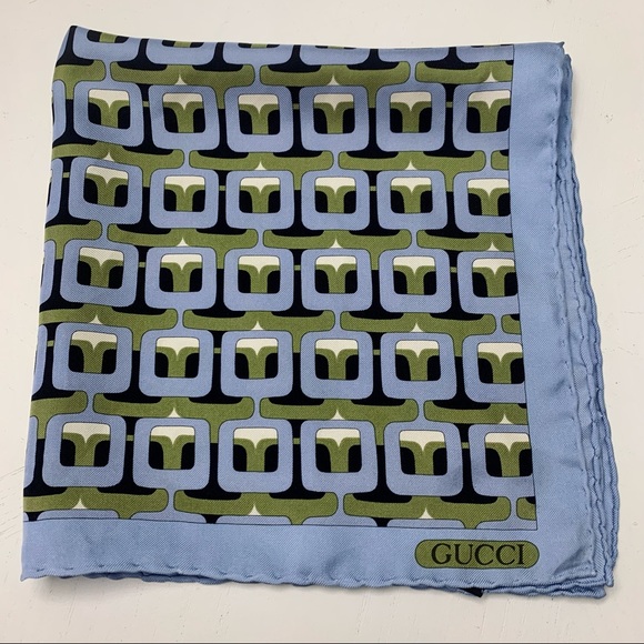Rare Vintage Gucci Silk Scarf - Exclusive Geometric Design - Made in Italy - Picture 7 of 16
